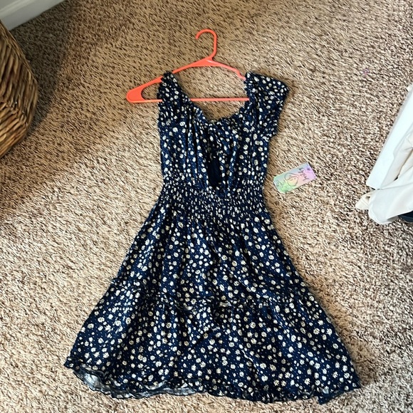 Justify Dresses & Skirts - Justify new with tags Navy blue dress with flowers